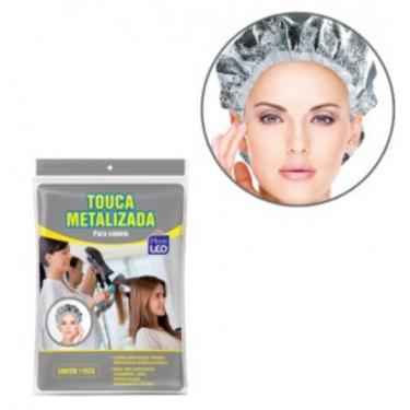 Imagem de Touca Metalizada Térmica Com Manta Para Cabelo Hidratação
