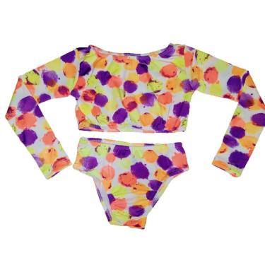 Imagem de Biquini infantil manga longa Estampado