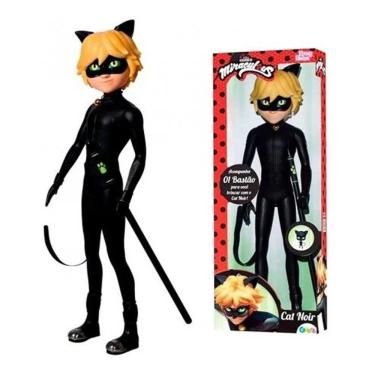 Imagem de Boneco Cat Noir Miraculous Articulado Baby Brink 55cm