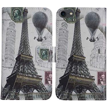 Imagem de TienJueShi Torre Eiffel Fashion Style TPU Silicone Book Stand Flip PU Capa protetora de couro para iPhone 6S 4,7 polegadas Capa Etui Wallet