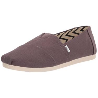 Imagem de TOMS Mocassim masculino Alpargata, Lona de algodão reciclado cinza cinza, 45