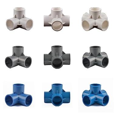 Imagem de Jardim casa diâmetro interno 20/25/32 mm 3 vias/4 vias/5 vias conexão de mangueira de PVC 3D acessórios para tubos de abastecimento de água conectores iguais juntas de plástico acessórios de tubulação