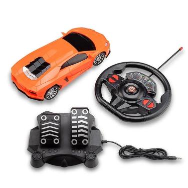 Imagem de Carrinho Racing Control Nitro com Volante e Pedal Laranja BR1144 - Multikids