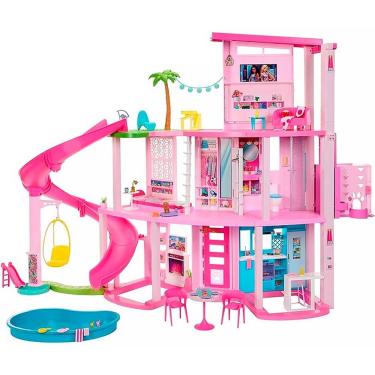 Imagem de Casa da Barbie Dreamhouse Pool Party Doll House 75+ pçs HMX10 - Mattel