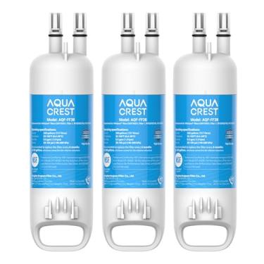 Imagem de AQUA CREST AQF-FF38 Substituição para W10295370A, Everydrop® Filter 1, EDR1RXD1, EDR1RXD1B, P8RFWB2L, P4RFWB, Kenmore® 46-9081, 46-9930, filtro de água de geladeira, 3 filtros