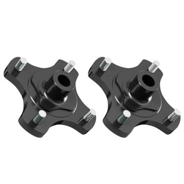 Imagem de CLUBRALLY Placa de flange do cubo da roda traseira, pacote com 2 conjuntos de cubo do eixo traseiro para EZGO RXV Electric 2008-Up, OEM # 604112