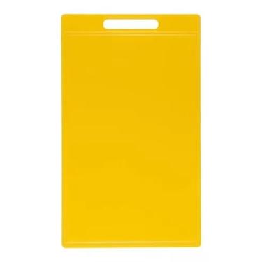 Imagem de Tábua Placa De Polietileno Carnes 50x30 Espessura 10mm Canal (Amarelo)