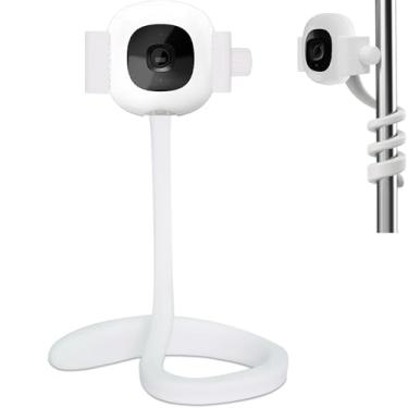 Imagem de Haloera Suporte de viagem para monitor inteligente de bebê Nanit Pro e acessório de suporte flexível, e a maioria das câmeras de monitores de bebê de 2,2 a 9,9 cm de largura, suporte portátil para