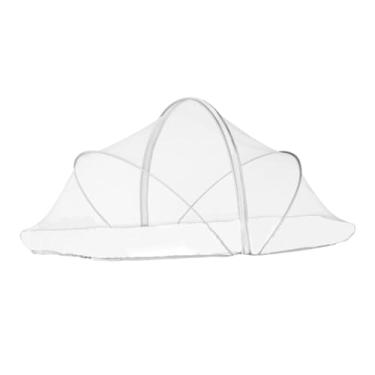 Imagem de Baoblaze Bebê ao lado do berço rede capa dobrável universal respirável cabeceira berço tenda capa de berço para casa berço, Branco S