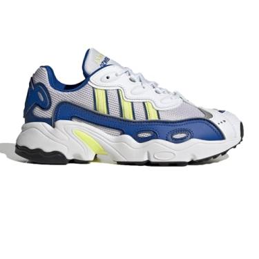 Imagem de adidas Tênis feminino Originals W Ozweego OG (IE6998, branco nuvem/amarelo pulso/azul royal), Branco nuvem/amarelo pulsante/azul royal, 40