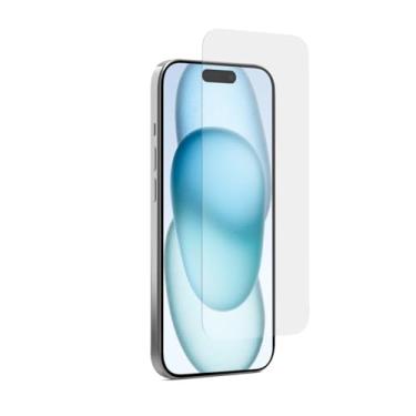 Imagem de PureGear Película de vidro temperado HD com clareza máxima para Apple iPhone 15 (2023) 6,1 polegadas, cobertura total, ajuste adequado para capa, substituição vitalícia (bandeja de instalação de
