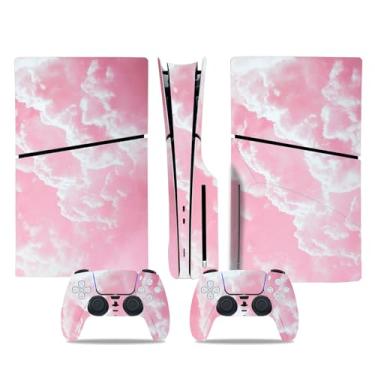 Imagem de Adesivo Skin para PS5 Slim Disc Edition, decalque de vinil para console de jogos e controle sem fio (multi)