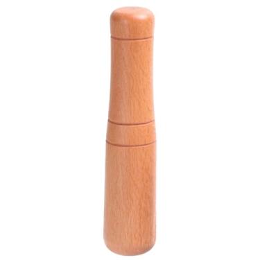 Imagem de Ferramenta Espremedor De Alho Almofariz De Alho De Madeira Pilão Profissional Bastão Para Moer Alimentos Varinha De Alho Confusão De Coquetéis Mão Bambu Baunilha Comprimido Bebê