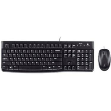 Imagem de Kit LOGITECH Mouse/Teclado MK120 C/FIO - USB - PRETO