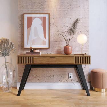 Imagem de Aparador Ripado para Sala 136x74cm Riviera Colibri