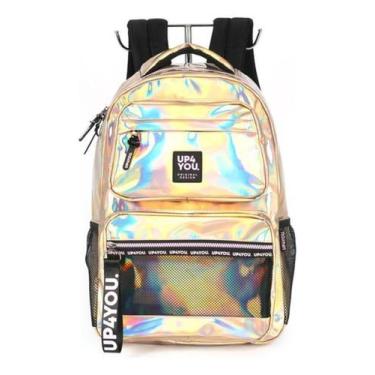 Imagem de Mochila De Costas Porta Notebook Holográfica Up4You - Luxcel