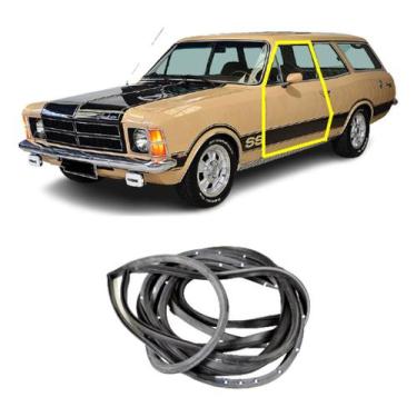 Imagem de Jogo Borracha Vedação Porta Chevrolet Caravan Todas - Disk Bor