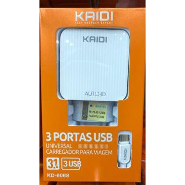 Imagem de Carregador Completo Tipo C KD-606s - Kaid 