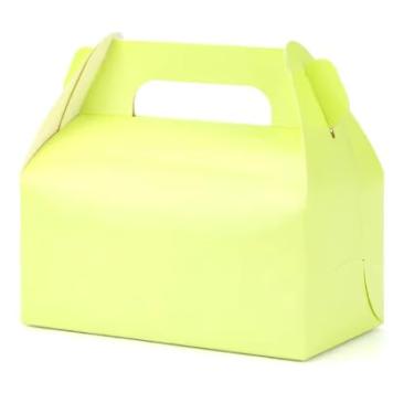 Imagem de Kit 10 Caixa para 2 Cupcake com Alça 15x8x14 Embalagem Montável Azul Rosa Verde e Branco (Verde)