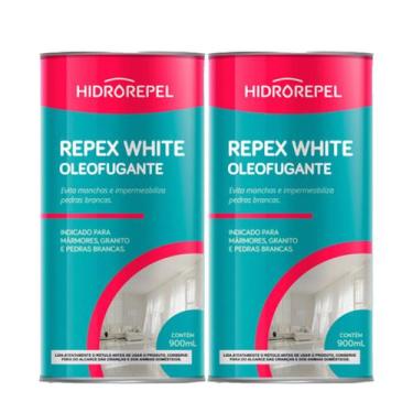 Imagem de Oleofugante Impermeabiliza 900ml Repex White Hidrorepel kit C/ 2