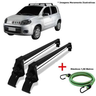 Imagem de Rack de Teto Fiat Uno Vivace 4 Portas 11 até 2017 e 1 Elástico Corda -