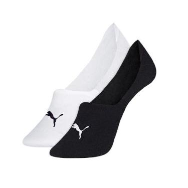 Imagem de Kit 2 Pares De Meias Masculinas Invisível Sapatilha Algodão Cotton - S