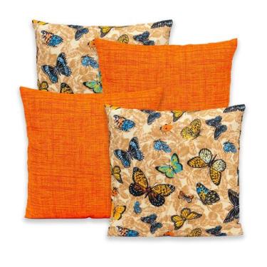 Imagem de Kit 4 Capas de Almofada c/ Zíper 40x40cm Gorgurinho - Rafaloro Enxovai