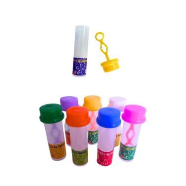 Imagem de 20 Tubo Tubete Para Bolha de Sabão Brinquedo Infantil Para Kit Festa L