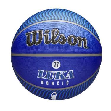 Imagem de Bola De Basquete NBA Player Icon Outdoor Luka Size 7 - Wilson, 07, Azu