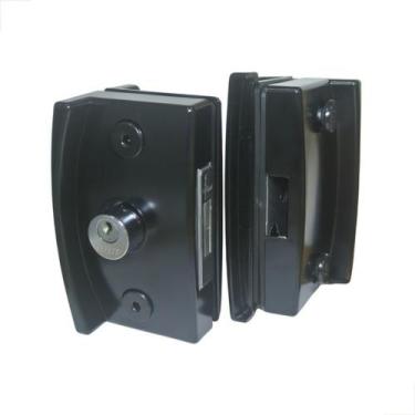 Imagem de Fechadura Blindex Porta Vidro Correr 3530 Vv Completa Preto - London a