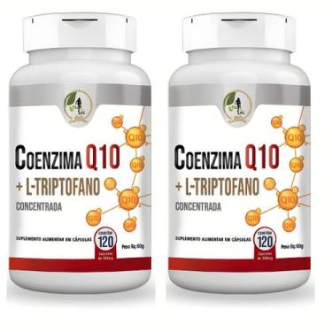 Imagem de KIT C/2 Un Coenzima Q10 + L Triptofano Premium 120 Cápsulas  - Fits Li