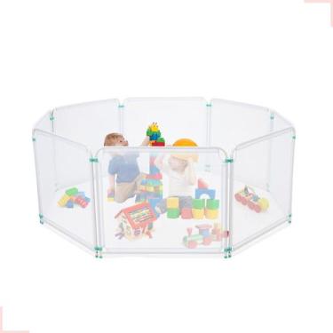 Imagem de Kit Cercado Grade Tela De Bebê/ Cachorro Segurança Infantil Portátil -