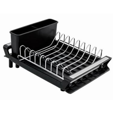 Imagem de Escorredor De Louça Pratos Copos Talheres Bandeja Retrátil - Mimo