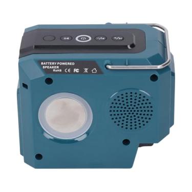 Imagem de Alto-falante Alimentado por Bateria, BT5.3, USB, LED Colorido, Alcance de 52 Pés, Estéreo Sem Fio Verdadeiro, Proteção de Baixa Tensão, Material ABS, Entrada DC18V, para BL1815N