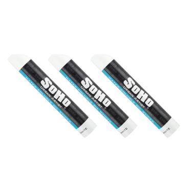 Imagem de SoHo Urban Artist Bastões de óleo solúveis em água para artistas - bastão de tinta a óleo branco titânio - 37 ml - pacote com 3 - sem necessidade de pincéis ou solventes, pinte qualquer superfície