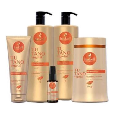 Imagem de Kit Haskell Tutano Sh Cond Máscara 1 Litro 5 Itens Completo