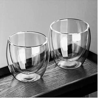 Imagem de Jogo De Copo Vidro Duplo Caneca Parede Dupla 2un 140ml - Majestic, 140