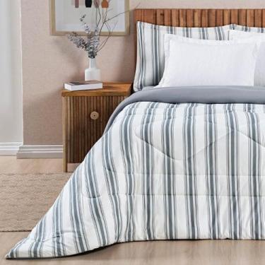 Imagem de Kit Roupa Cama Edredom Super King Scarlett 100% Algodao - De Luca Enxo