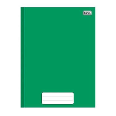 Imagem de Caderno Costurado Tilibra 1/4 Capa Dura Pepper Verde 80 Folhas - Embal