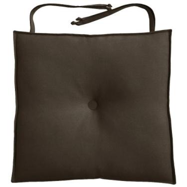 Imagem de Almofada Para Cadeira 40x40cm Moond - Marrom - FASTLAR