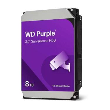 Imagem de HD Surveillance WD Purple, 8TB, 5640RPM, Cache 256MB, 3.5', SATA - WD8