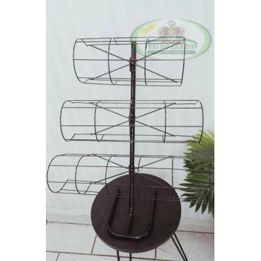 Imagem de Porta Tiara Triplo Para Balcão - REI DA UTILIDADE, Preto