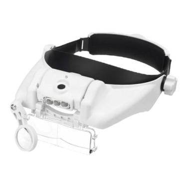 Imagem de Lupa de cabeça c/luz de LED p/profissionais de estética e joalheiros 8