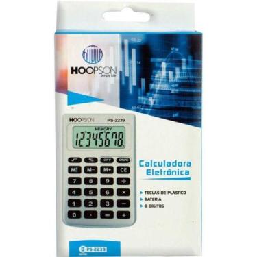 Imagem de Calculadora de bolso 8digitos c/capa bateria/solar - HOOPSON