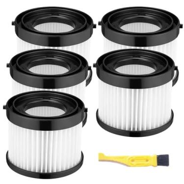 Imagem de Alrens Filtro de vácuo seco HEPA 49-90-0160 compatível com aspirador compacto Milwaukee 0882-20 M18, peça nº 49-90-1951 (pacote com 5)