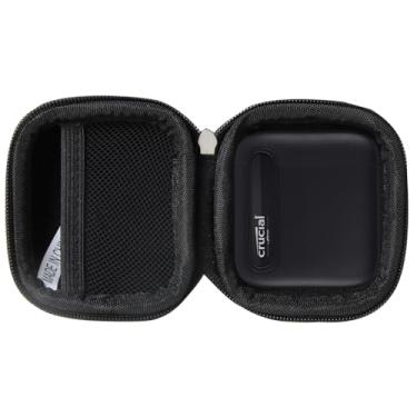 Imagem de Adada Capa rígida de viagem para SSD portátil Crucial X6 500GB / 1TB / 2TB / 4TB SSD externo