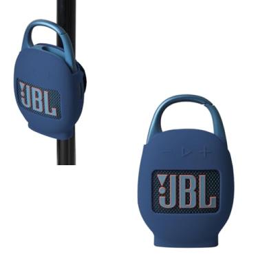 Imagem de Hermitshell Capa de transporte de silicone para alto-falante Bluetooth portátil JBL Clip 5 (azul)