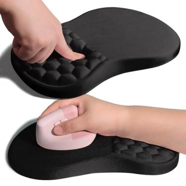 Imagem de Armanza Mouse pad ergonômico com suporte de pulso para articulações com almofada de espuma de memória, colisão de massagem, alívio da dor no túnel do carpo, design de inclinação para descanso de