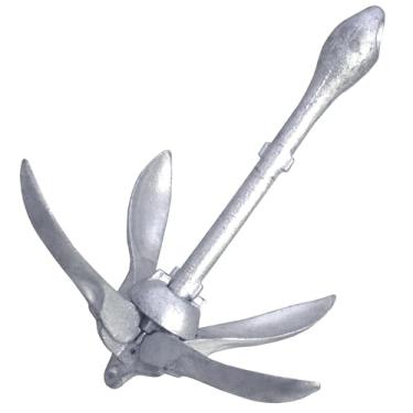 Imagem de SeaSense Âncora dobrável – Ideal para embarcações de pesca, botes, caiaques, canoas e muito mais, ótima para correntes fortes e fundos arenosos, lamacentos ou com ervas daninhas – ferro galvanizado,