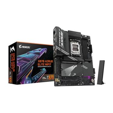 Imagem de Placa Mãe Gigabyte X870 AORUS ELITE WIFI 7 (AM5/4xDDR5/HDMI/DisplayPort/M.2/USB 4)